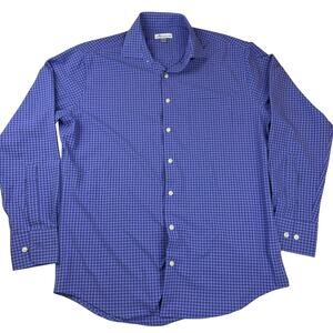 Peter Millar Plaid Button Down Shirt - Men's Size Medium